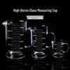 High-Temperature Resistant Borosilicate Glass Measuring Cup with Scale Handle