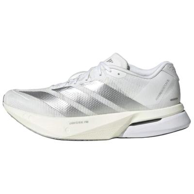 Adizero Boston 13 White Matte Silver Women Sneakers Cloud-White Dash-Grey JS4948