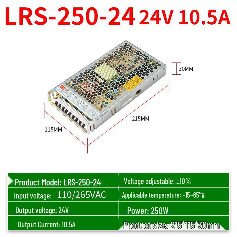 Ultra-Thin Silent LED Switching Power Supply 220V To 5V-48V, 35W-600W
