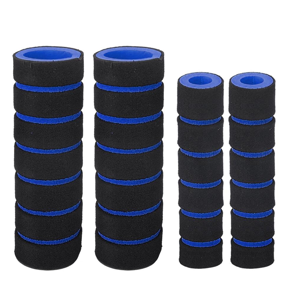 4 buc/set Universal Motocicletă Bicicletă Ghidon Spumă Burete Mânere Acoperire Anti-alunecare Moale Acoperiri Frână de Mână Accesorii Modificare
