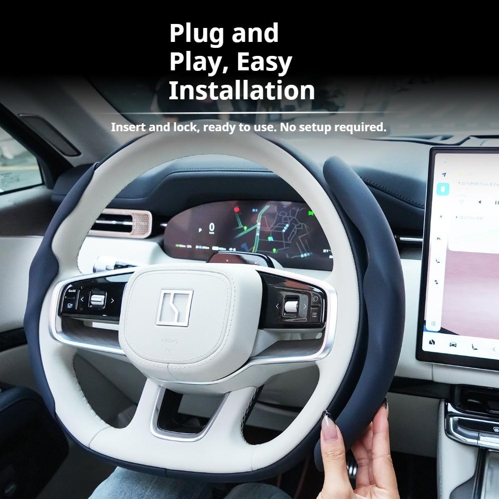 Fit For ZEEKR 9X 2025 Car Specialized Steering Wheel Protective Cover Anti Slip Sweat Resistant Universal Interior Decoration