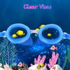 Professional Swimming Goggles Girl Cartoon Swim Glasses with Ear Plug Waterproof Anti Fog Swim Eyewear For Children Kids Gifts