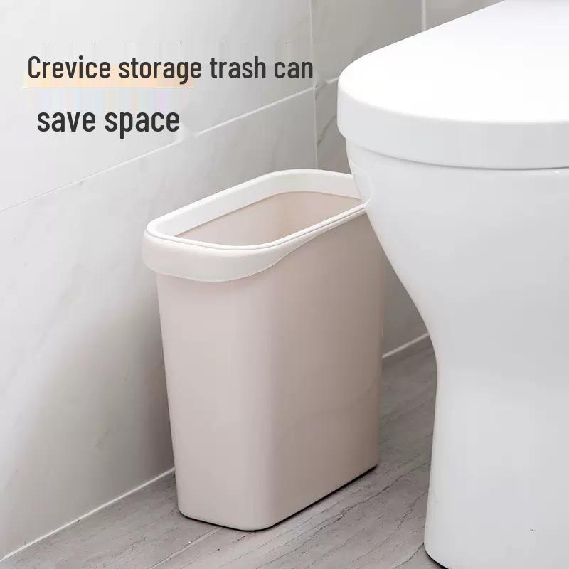 Nordic Style Corner Storage Trash Can - Lidless, Multifunctional, Press Ring Type