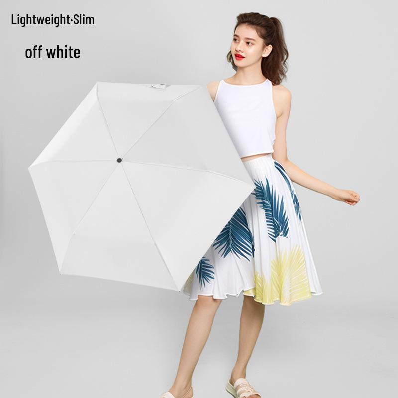 Ultra-light Carbon Fiber Sun & Rain Umbrella - Lightweight, Three-fold, UV Protective Parasol.