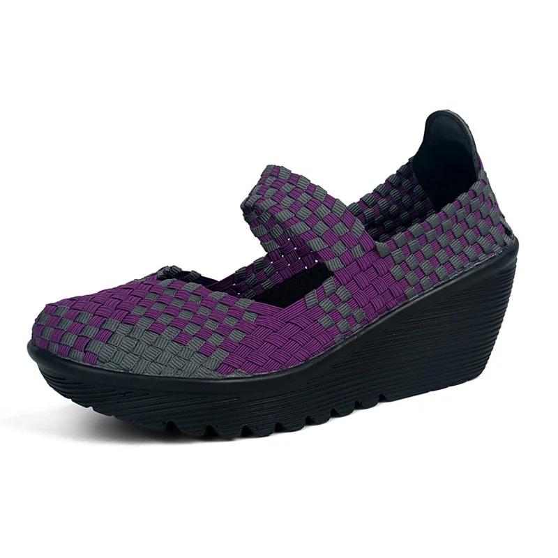 Scarpe da Donna Piattaforma Bassa Estive Sneakers Intrecciate da Passeggio Femminili Mocassini Casual 5CM Alta Qualità Tenis Donna Zapatos De Mujer