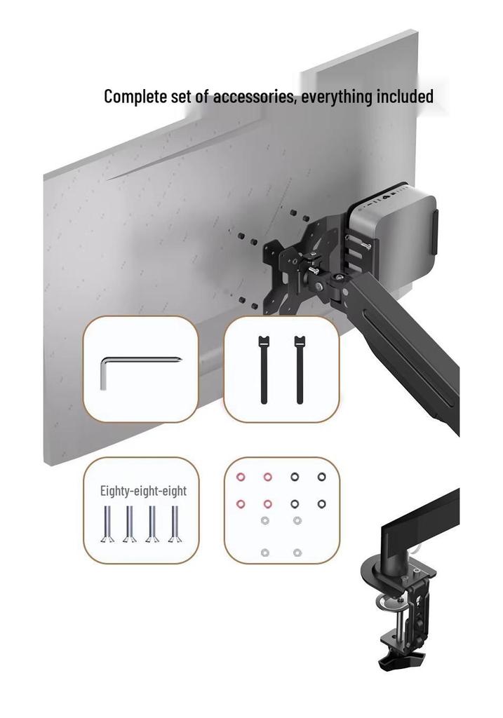 VESA Wall Mount Bracket for Mac Mini M4/M4Pro with Mechanical Arm
