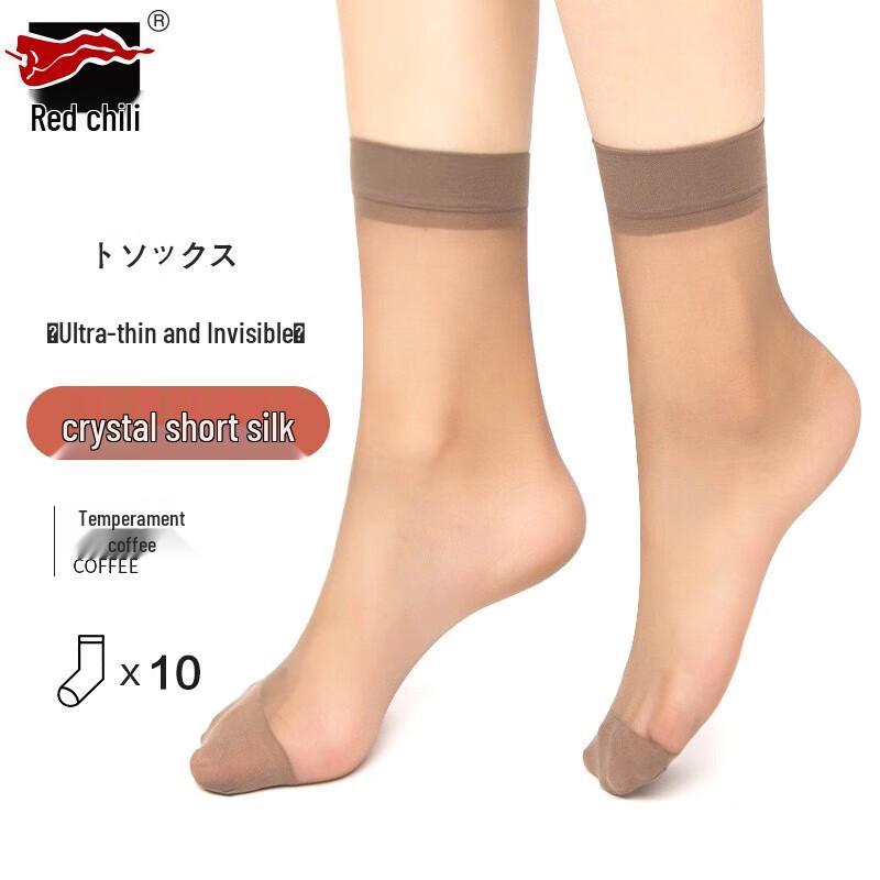 

Красный перец Ультратонкие хрустальные короткие чулки