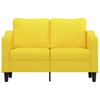 Vidaxl 2-Seater Sofa, Light Yellow, 120 Cm, Upholstered In Fabric
