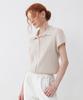 Pleats Mood Tint Collar Pleated Shirt
