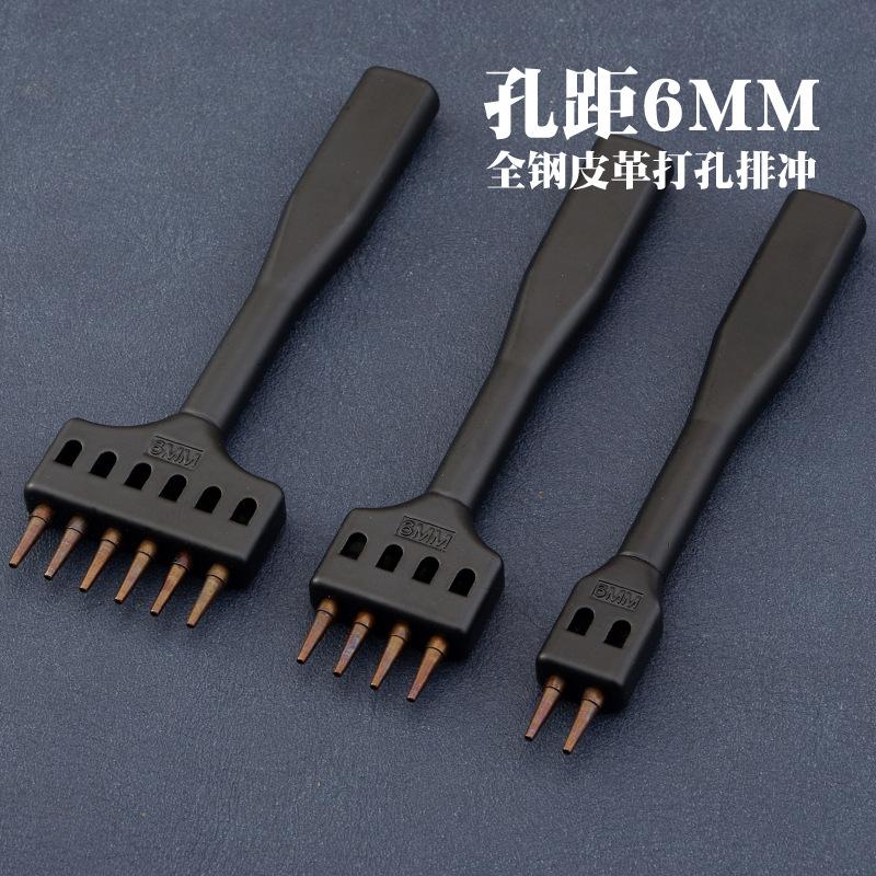 Leather Punching Row Tool 10121 Round Hole Punch for Manual DIY Leathercraft 1.0mm Stitching Hole Cutting for Handmade Goods