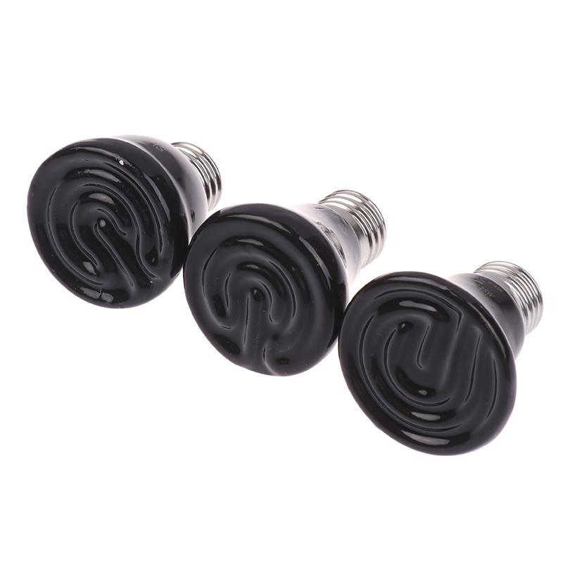 1Pc Reptile Pet Box No Light Far Infrared Ceramic Heating Lamp E27 Small Mini Heat Lamp 25W 50W 75W Mini Pet Heating Lamp
