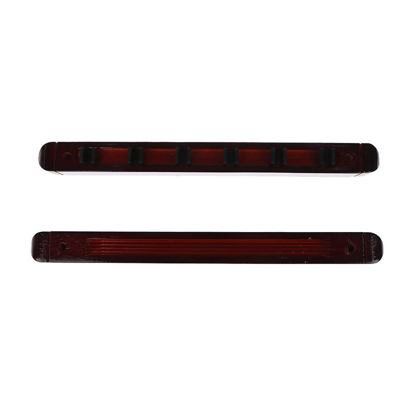 1Pc 6-Slot Wood Snooker Rod Hanging Bracket Wall-Mounted Pool Rod Holding Stands Professional Durable Tools Billiard Accessories