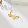 Fashion Personalized Design Fan Earrings Femininity Popular Simple Titanium Steel Earrings Do Not Fade Versatile