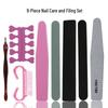 Nail Art Tools Set: Gel Nail Polish, Sponge, Toe & Finger Separators, Cotton Manicure Kit