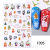 Nail Art Stickers Autumn Thanksgiving Maple Leaf Harvest Mushroom Hazelnut Honey Yellow Leaf Nail Stickers