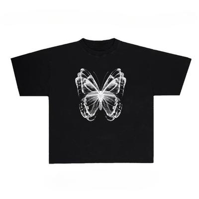 Camiseta de Algodão Puro com Estampa Gráfica de Batata Outono para Homens e Mulheres Manga Curta Tendência da Moda de Rua Roupas Kawaii