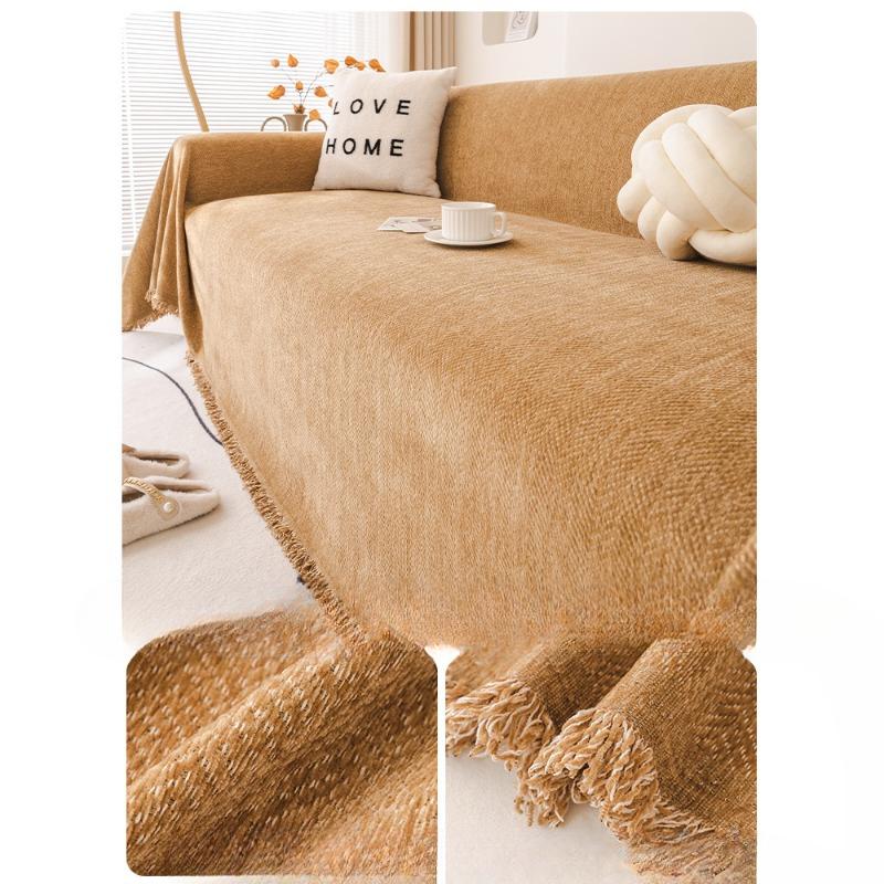 Ins Style Sofa Towel Non-Slip Chenille Four Seasons Universal Sofa Cushion High Sense Full Covered Universal Cover Cover Blanket Cover Cloth