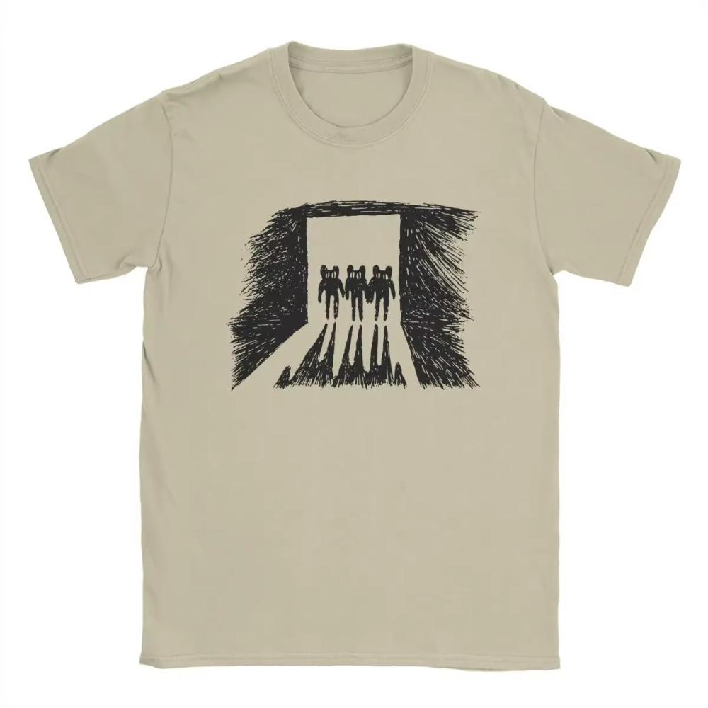 

Футболки Radiohead Draw для мужчин, музыкальная группа, новинка, хлопковые футболки с круглым вырезом и коротким рукавом, топы с принтом XXXXXL бежевый