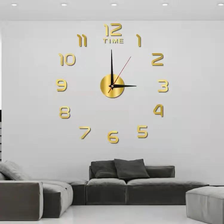 1pc Clock Wall Decororation Living Room Home Decoration Decoration for Bedroom 2023 DIY Quartz Clock Fashion Watch Large Garden