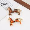 Animal Accessory 1/2Pcs Vintage Running Horse Brooch Sweater Cardigan Coat