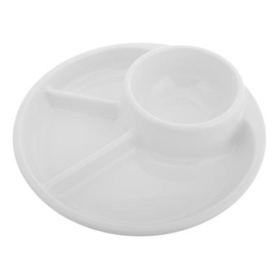 Farfurie de Grătar Grasă în Stil Japonez Farfurii cu Compartimente din Plastic pentru Copii Farfurie Divizată Reutilizabilă Pentru Reducerea Grăsimii Partajarea Mesei