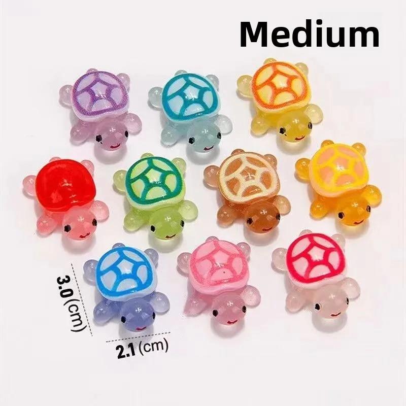 Cute Mini Luminous Turtle Ornaments Glowing In The Dark MiniTurtle Micro Landscape Kids Toys Home Decoration Gift 20PCS