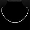 Trendy Round Snake Chain Necklace for Women Men Stainless Steel Silver Color Fashion Making Accessories Link Necklaces Jewelry