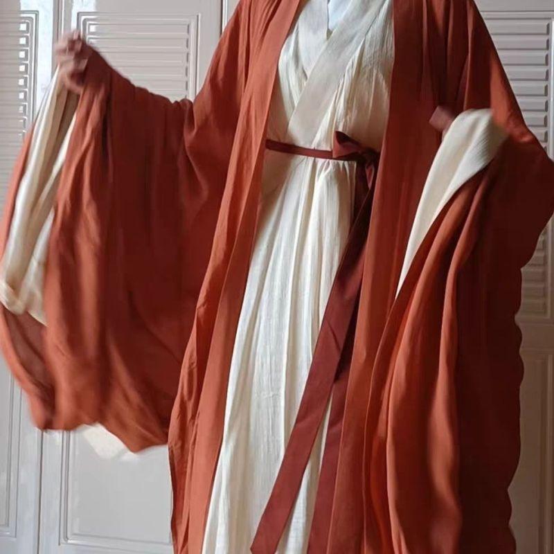 Chinesischer Wei- und Jin-Dynastien-Stil Hanfu Göttin-Thema Damenkleid-Set