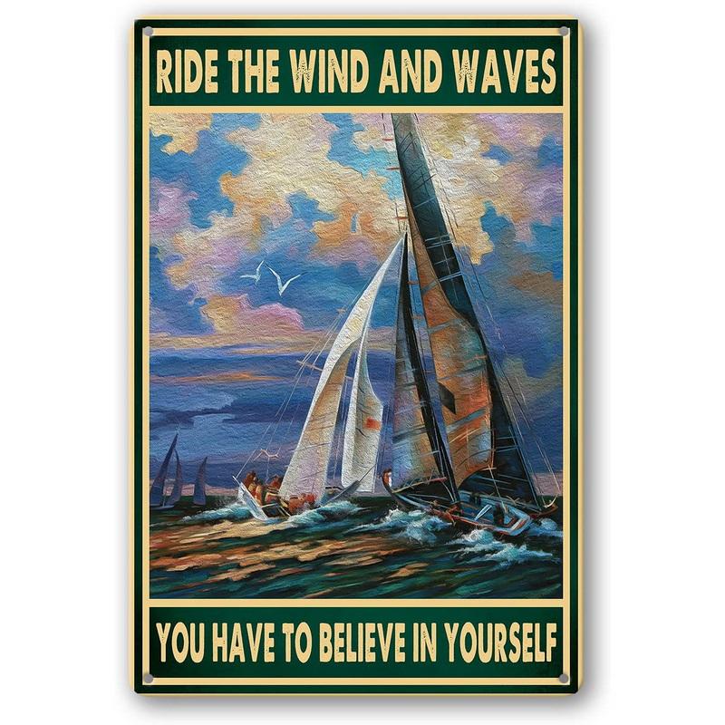 Plaques Metal Tin Sign Beach Holiday Surfing Wall Signs Art Decoration Vintage Tinplate Poster Bar Garage Garden Decor Plates
