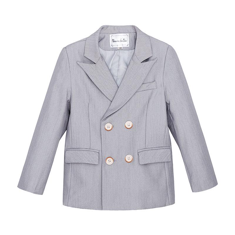 Chłopięcy blezer w kratę plus size - 2023 Dziecięcy garnitur sceniczny