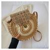 Women Straw Woven Bag Fashion Shoulder Bag Large Capacity Slouchy Tote Handbag Adjustable Strap Braid Chic Hobo Carrying Bag