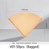 Gianxi Coffee Filtration Paper Drip 01 02 Espresso Natural 1-4 Cups Barista Mocha Pot Cone-Shape Bag For Coffee Accessories