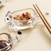 Creative Seasoning Dipping Dish Glass Decorative Glass Dipping Saucer Household Thickened Cat Shaped Seasoning Dish