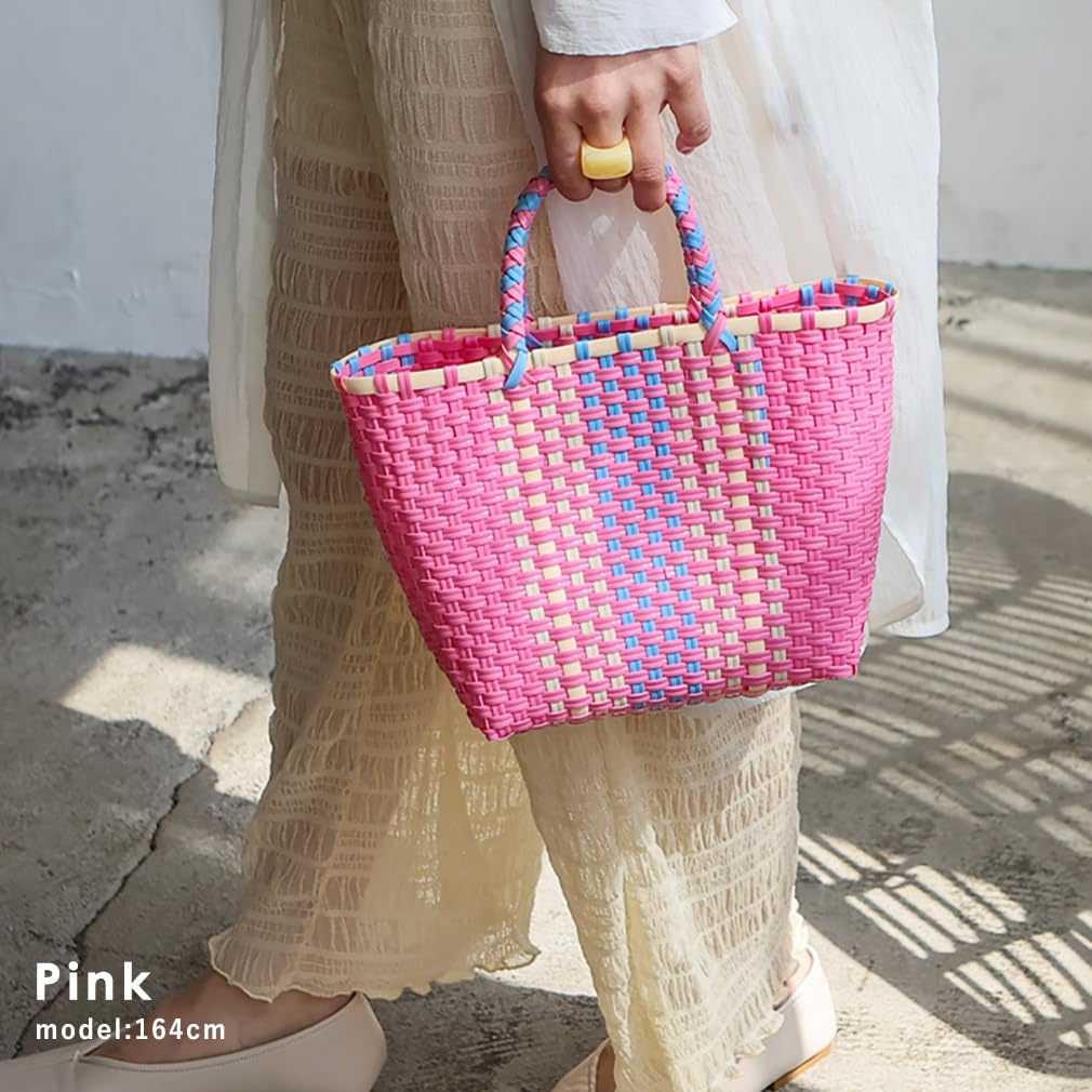 VITAFELICE Colorful Mercado Mini Bag for Women, nsb-30302p (Pink)