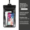 Mobile Phone Waterproof Case Swimming Equipment Transparent Sealed Takeaway Rider Waterproof Mobile Phone Bag