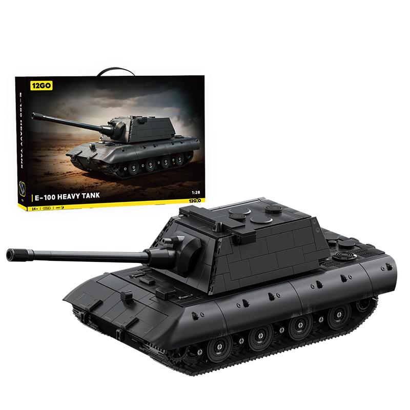 MAUS TANK E-100 Heavy Tank Leopard G-type Tank Building Blocks Toy Creative Toy Series Tank Model DIY Assembly Kit Birthday Gift