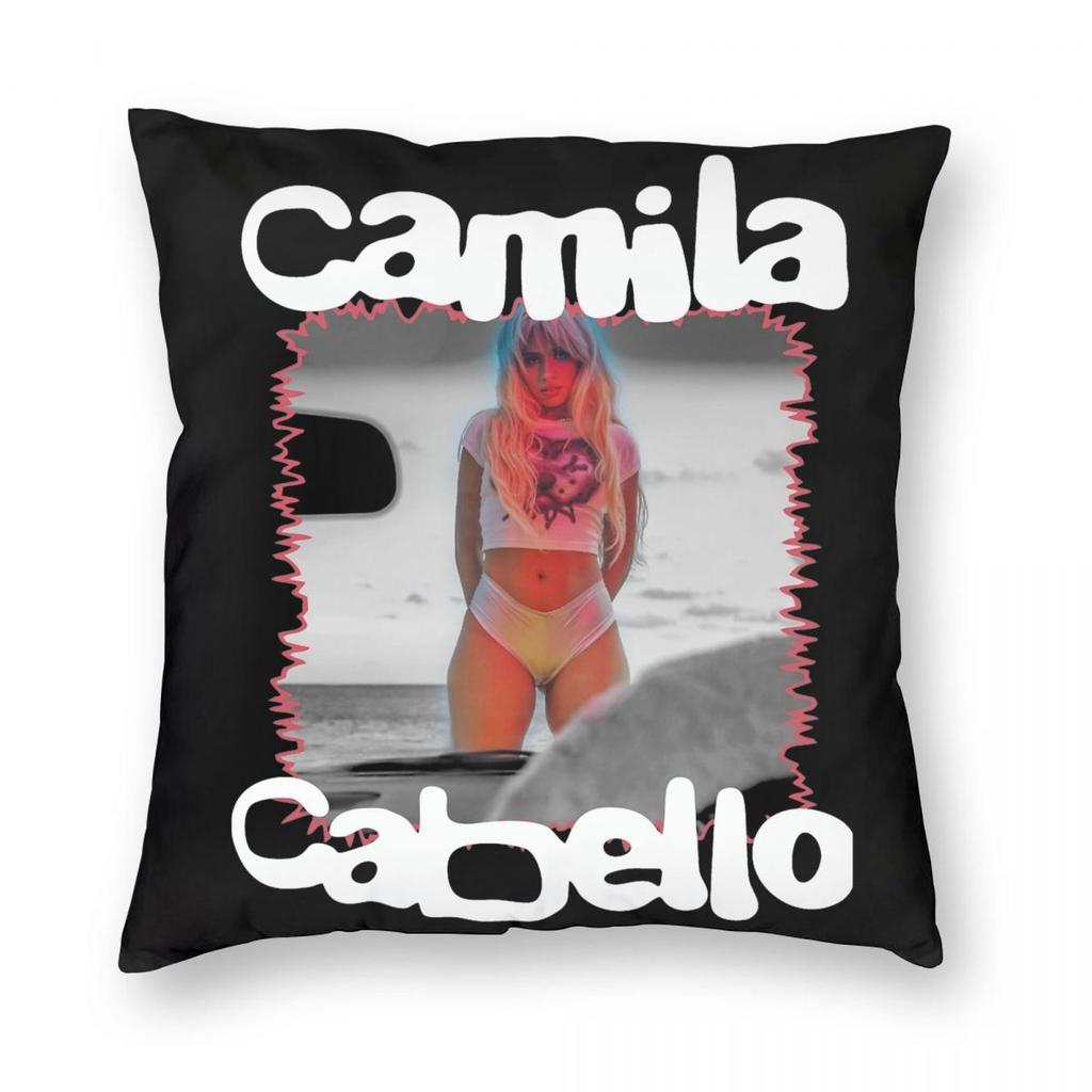 Singer Camila Cabello Pillowcase Printed Polyester Cushion Cover Decoration Pillow Case Cover Seater Zipper 18''