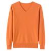 Women's Pure Wool V-Neck Pullover Sweater - Autumn/Winter Loose Casual Knit