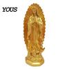 Dekoracje do Kącika Kawowego Figura Religijna Matki Bożej z Guadalupe, Figurka Dziewicy Maryi, Rzeźba z Żywicy, Egzotyczne Akcesoria do Domu Inspirująca Sztuka dla