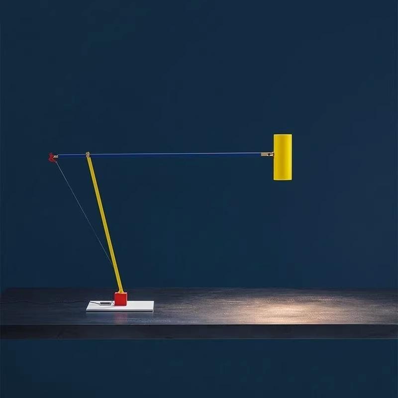 Nordic Modern Color Long Arm Floor Lamp Study Foyer Bed Room Lighting Floor Lamp Decoration Maison Art Lamps neutral light