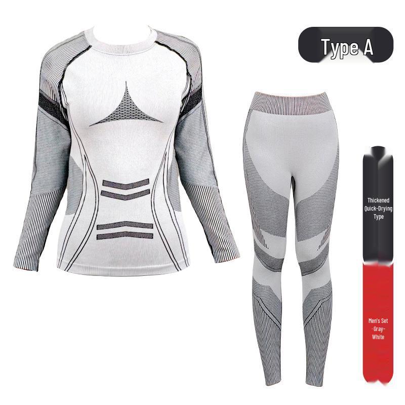 Quick-Dry Ski Base Layer Set: Warm, Sweat-Wicking Compression Wear for Men & Women