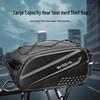 Hard Shell Bicycle Rear Seat Storage Bag - Mountain Bike Tail Bag & Rear Rack Pannier