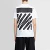 Off-White Wave Diag Slim Short-Sleeve Tee White/Black Men Tops OMAA027S22JER0100110