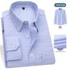 Firstview Men's Old Money Style Striped Business Casual Long Sleeve Shirt