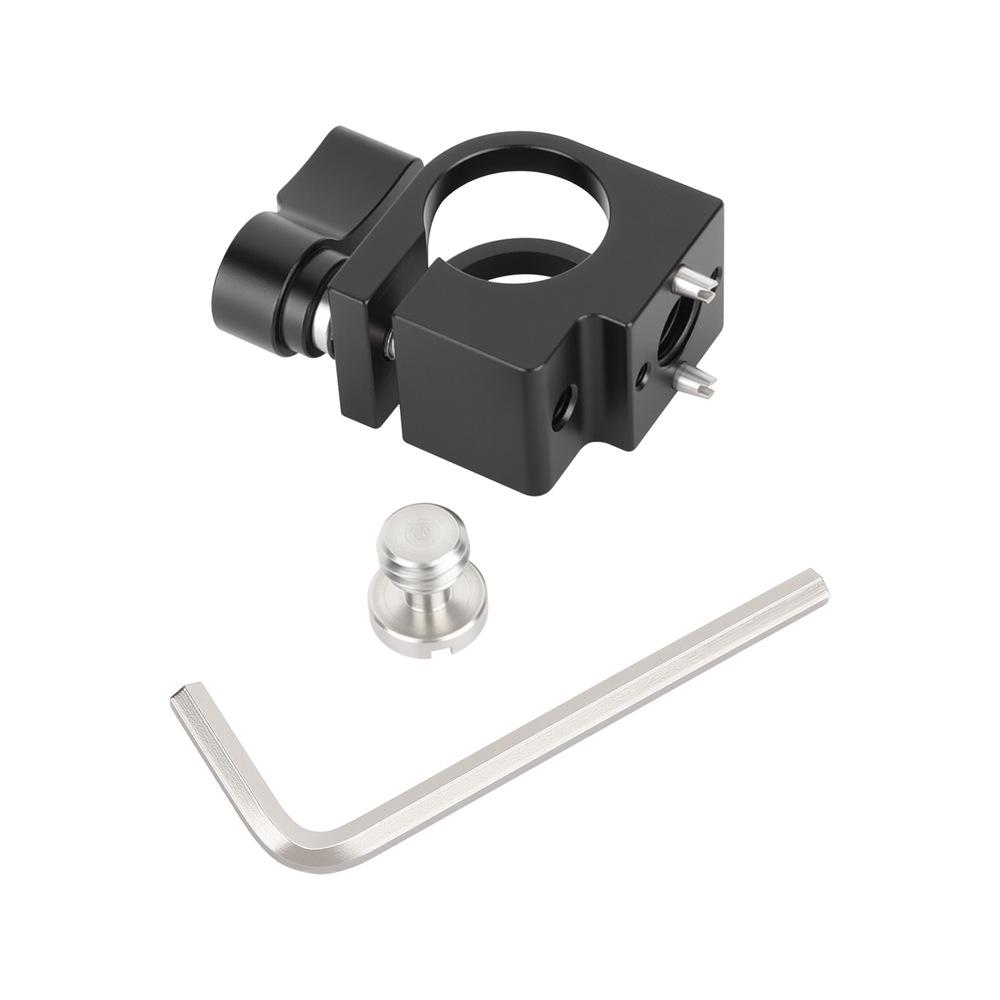 HDRIG 19MM Klemme mit Einzelbohrung und 3/8 Arri Lokalisierungsaufnahme, Universalklemme für 19MM Rundstange.