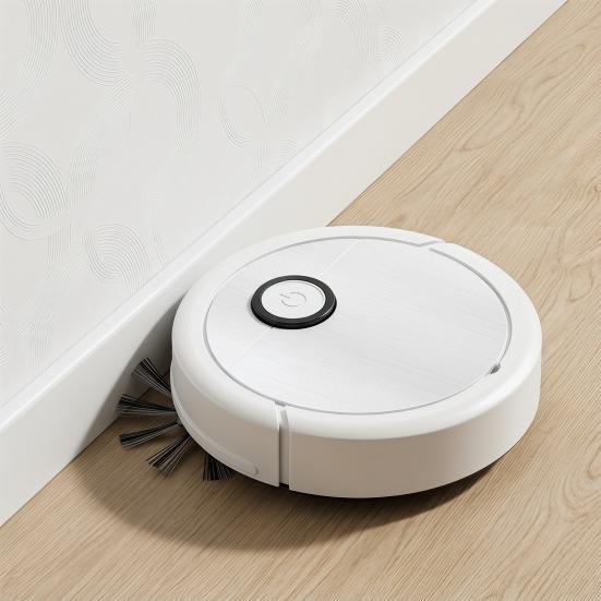 Robot Aspirapolvere Intelligente Avvio con un Click Aspirazione Laterale Funzionamento Silenzioso Scopa Aspirapolvere Mop per Pavimenti Rimozione Polvere Peli Macchie