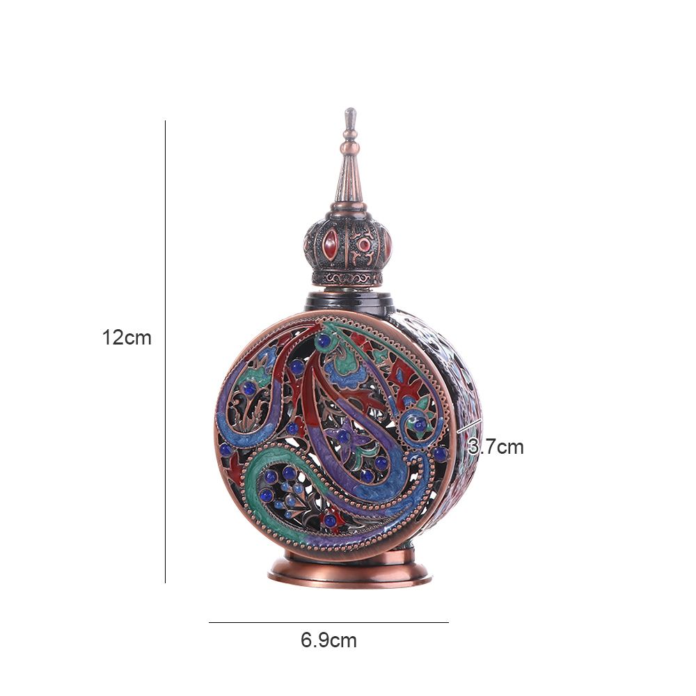 Metall Antik Naher Osten Hochzeit Arabischer Stil Mini Nachfüllbare Flaschen Tropfflaschen Ätherische Öle Flasche Flasche