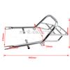 Silver for DAX Iron Pipe Rear Frame Armrest of Honda Giraffe Motorcycle Jincheng 70 Refitted Rear Frame Trunk Refitted Frame