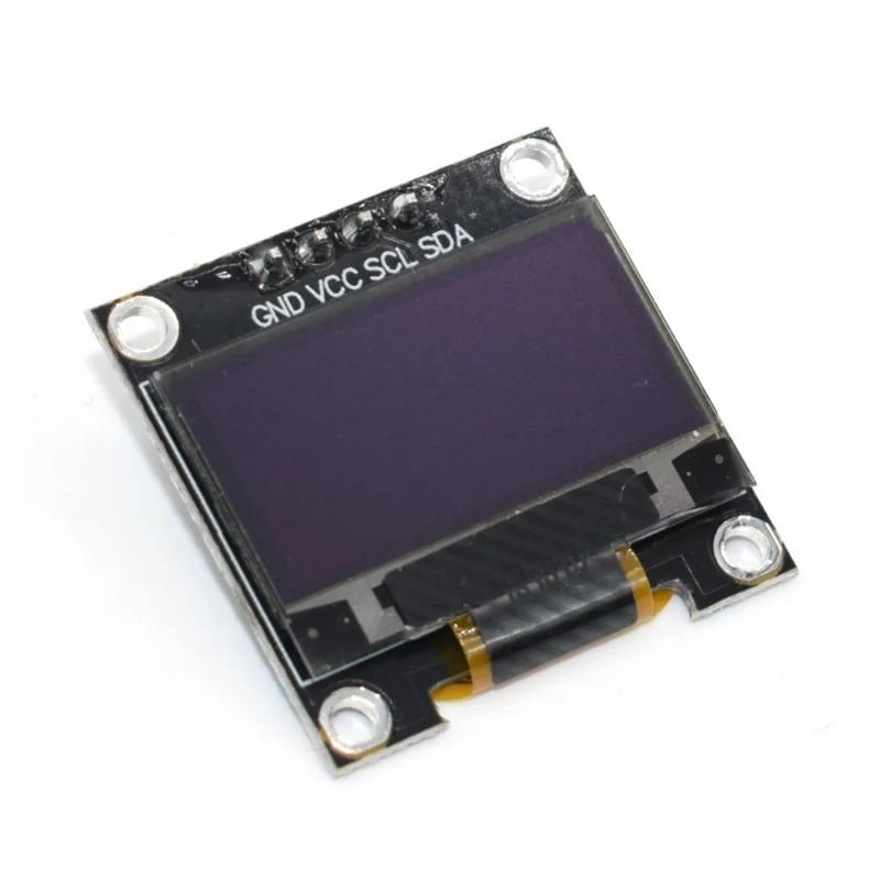 0.96 Inch 128x64 IIC 4pin OLED Display Module High Contrast Screen Board for Microcontroller Electronic Test DIY Projects