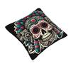 Aztec Skull With Plume Square Pillowcase Pillow Cover Cushion Decor Comfort Throw Pillow for Home Sofa